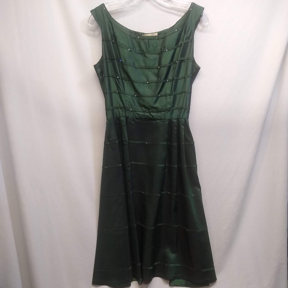 Jonathan Logan green 50's Audrey Hepburn dress